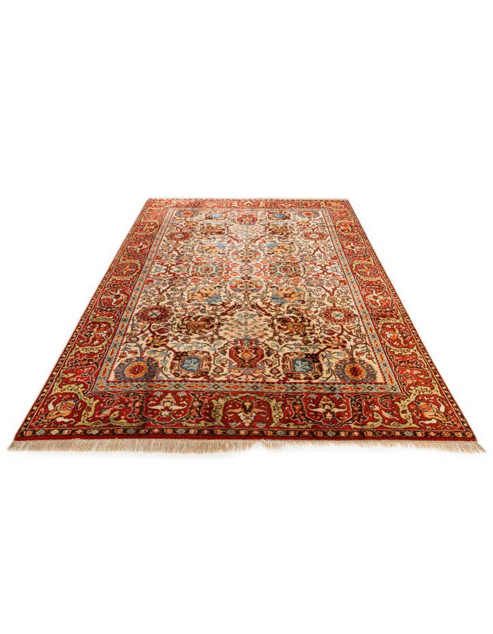 6' 11 x 10' 3 Hand Knotted Moroccan Wool Rug
