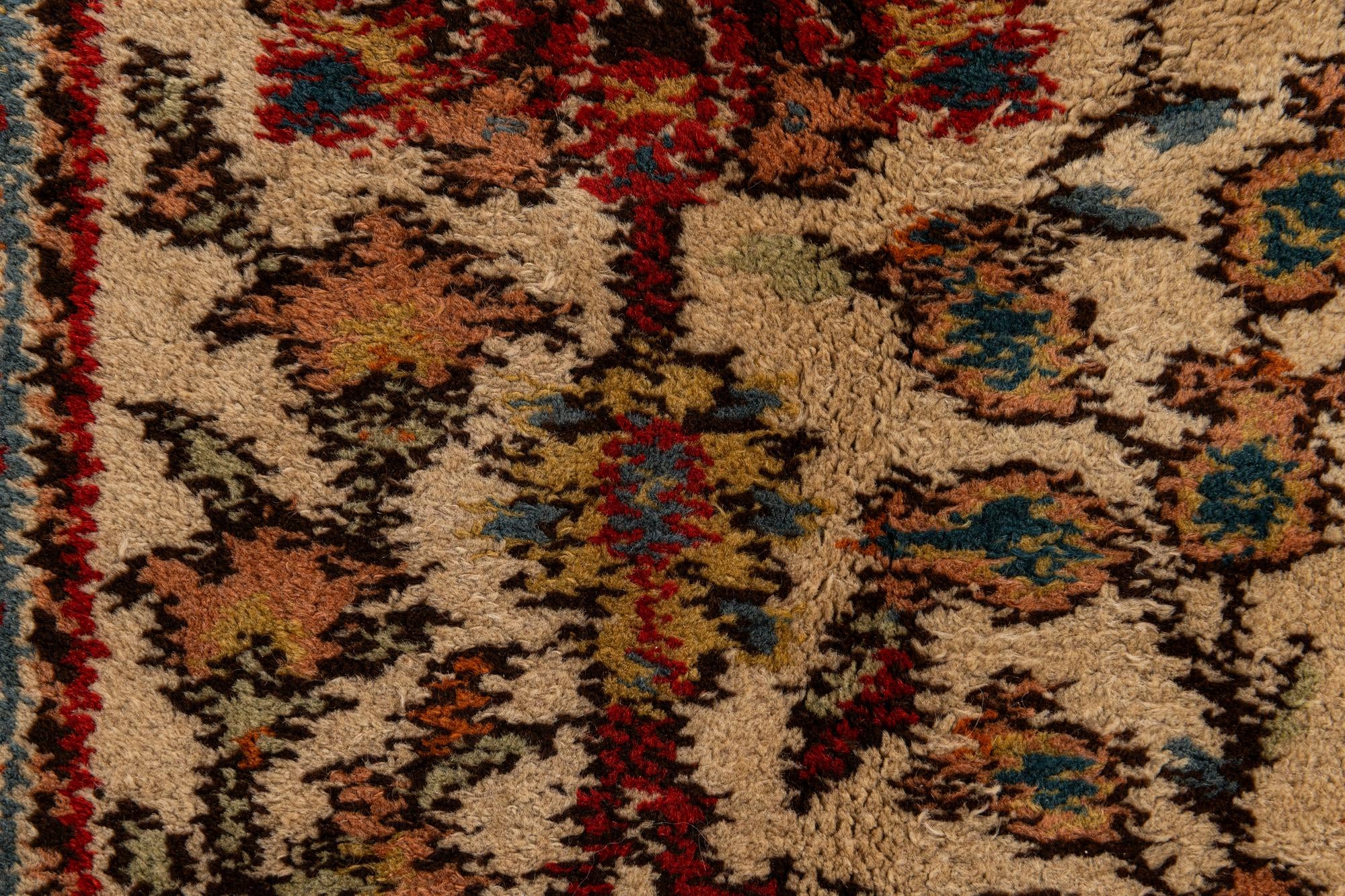 6' 11 x 10' 3 Hand Knotted Moroccan Wool Rug