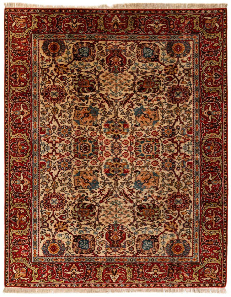 Detail image of 6' 11 x 10' 3 Hand Knotted Moroccan Wool Rug