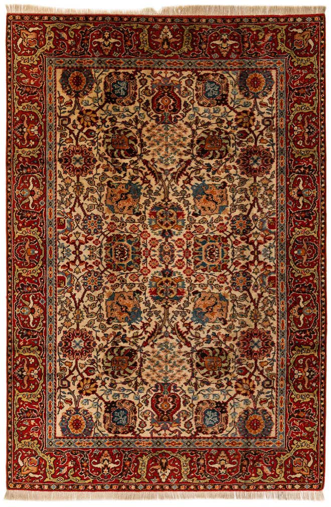 6' 11 x 10' 3 Hand Knotted Moroccan Wool Rug