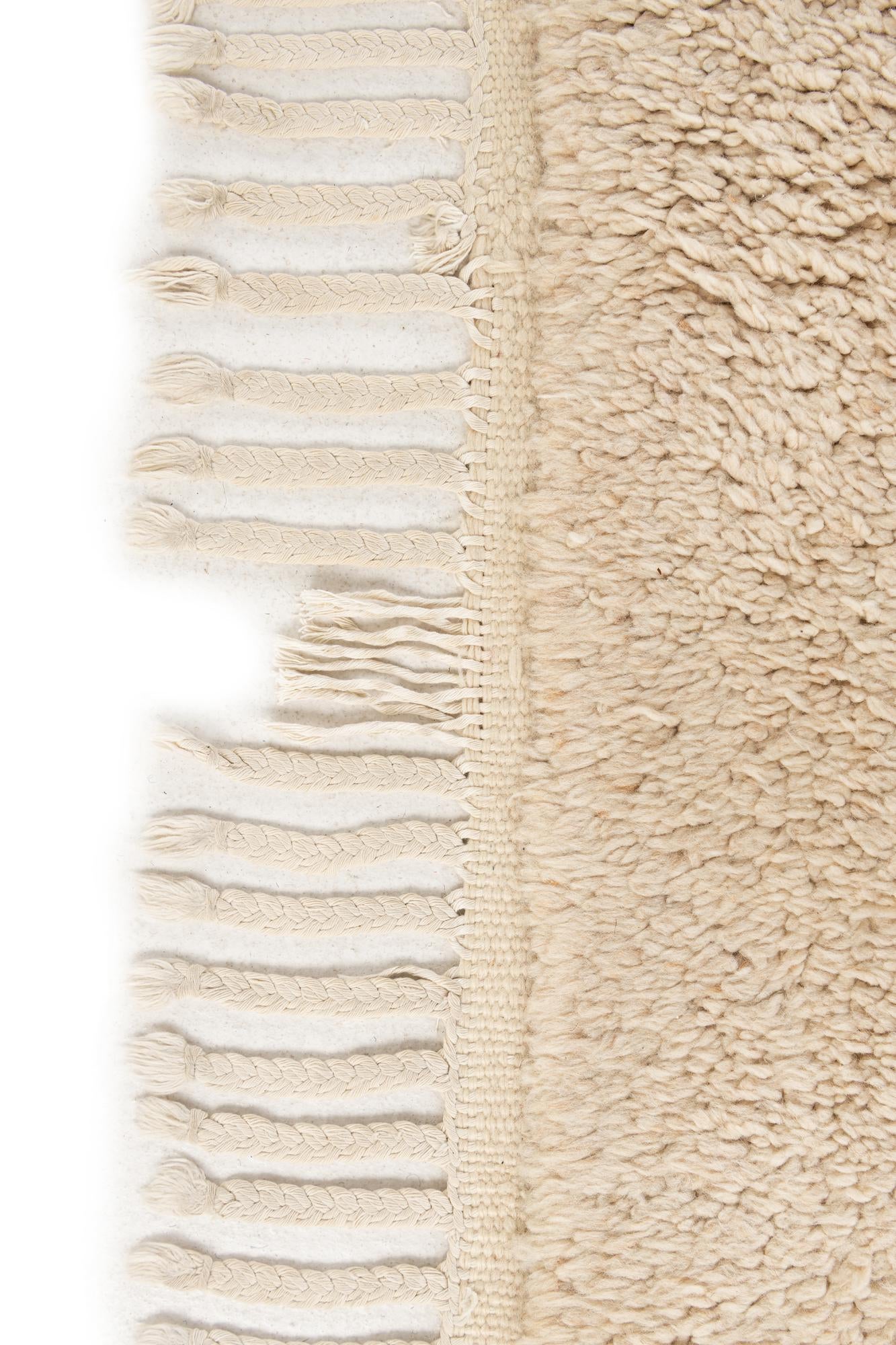 8' 1 x 11' 5 Hand Knotted Moroccan Wool Rug
