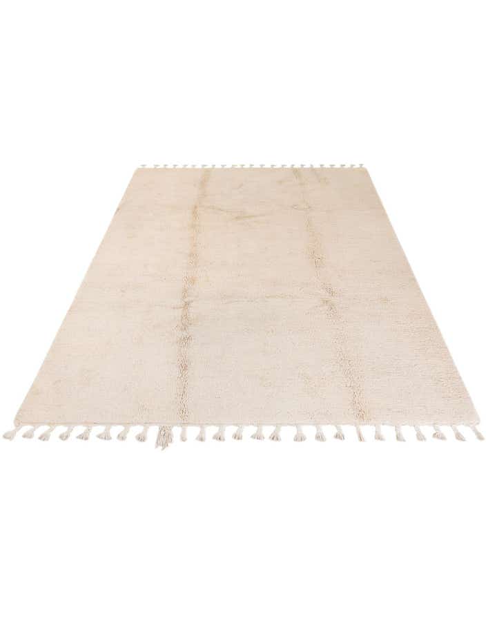 7' 1 x 10' 5 Hand Knotted Moroccan Wool Rug