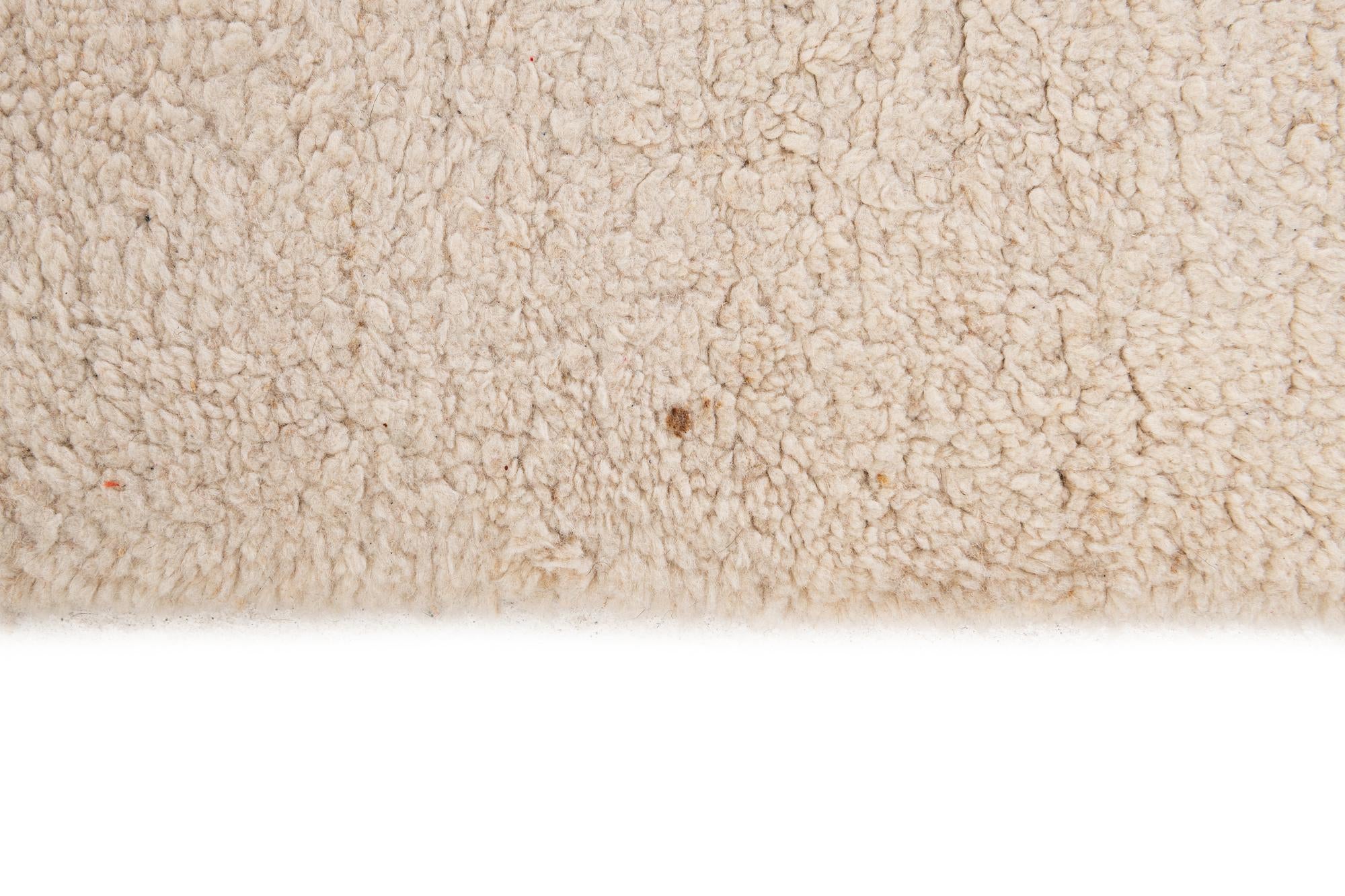 7' 1 x 10' 5 Hand Knotted Moroccan Wool Rug