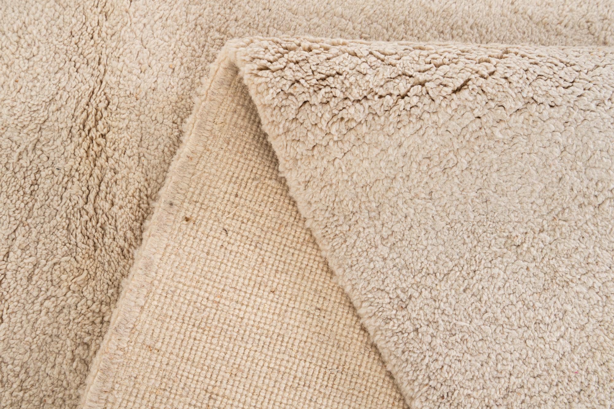 7' 1 x 10' 5 Hand Knotted Moroccan Wool Rug