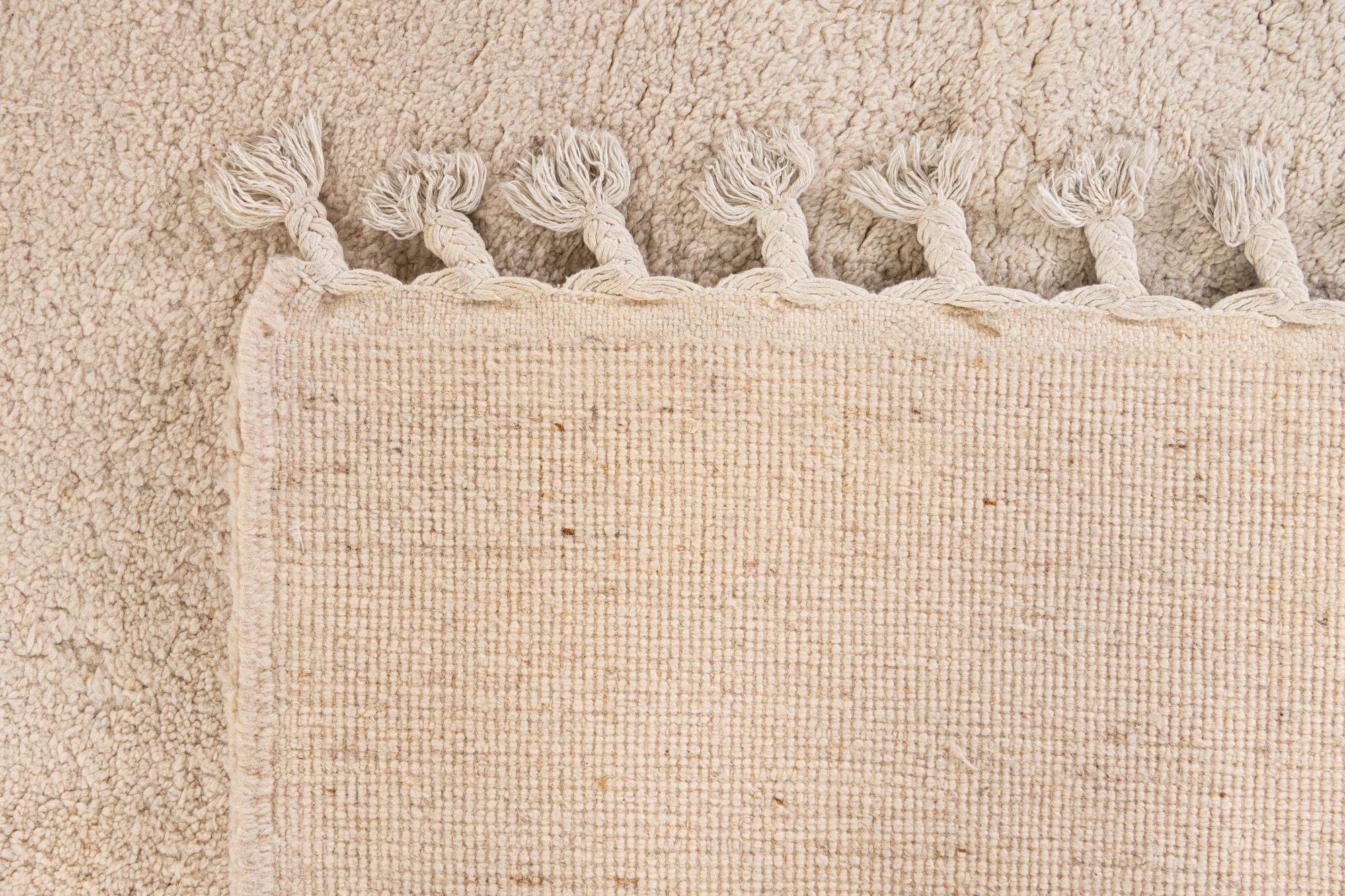 7' 1 x 10' 5 Hand Knotted Moroccan Wool Rug