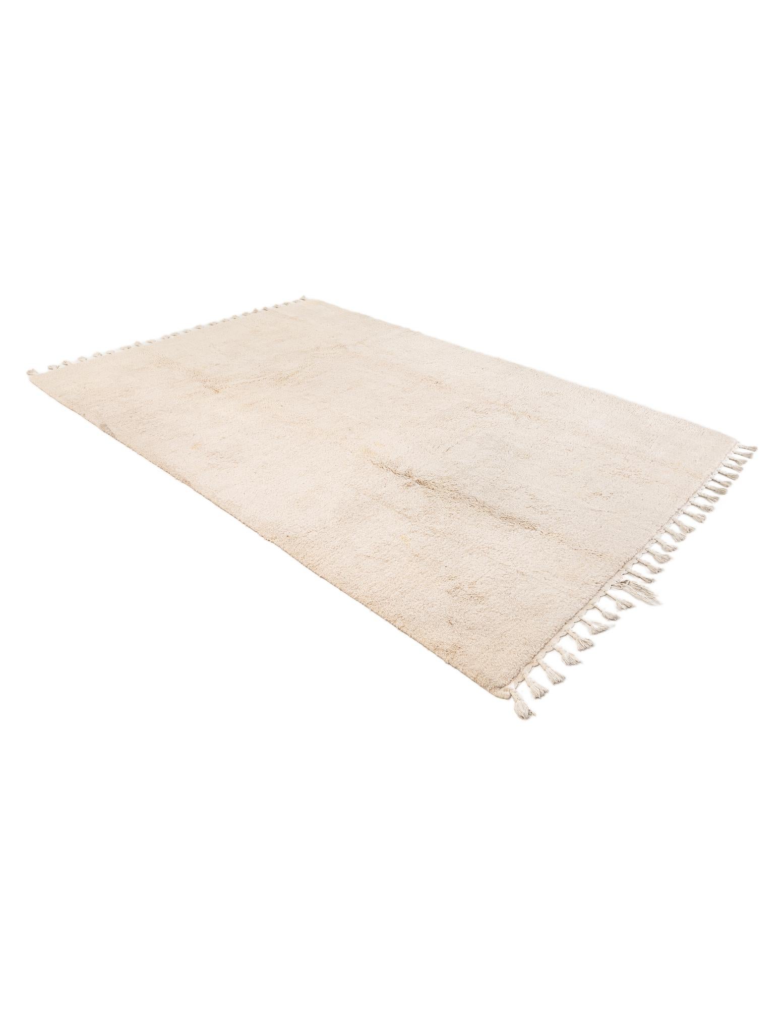 7' 1 x 10' 5 Hand Knotted Moroccan Wool Rug