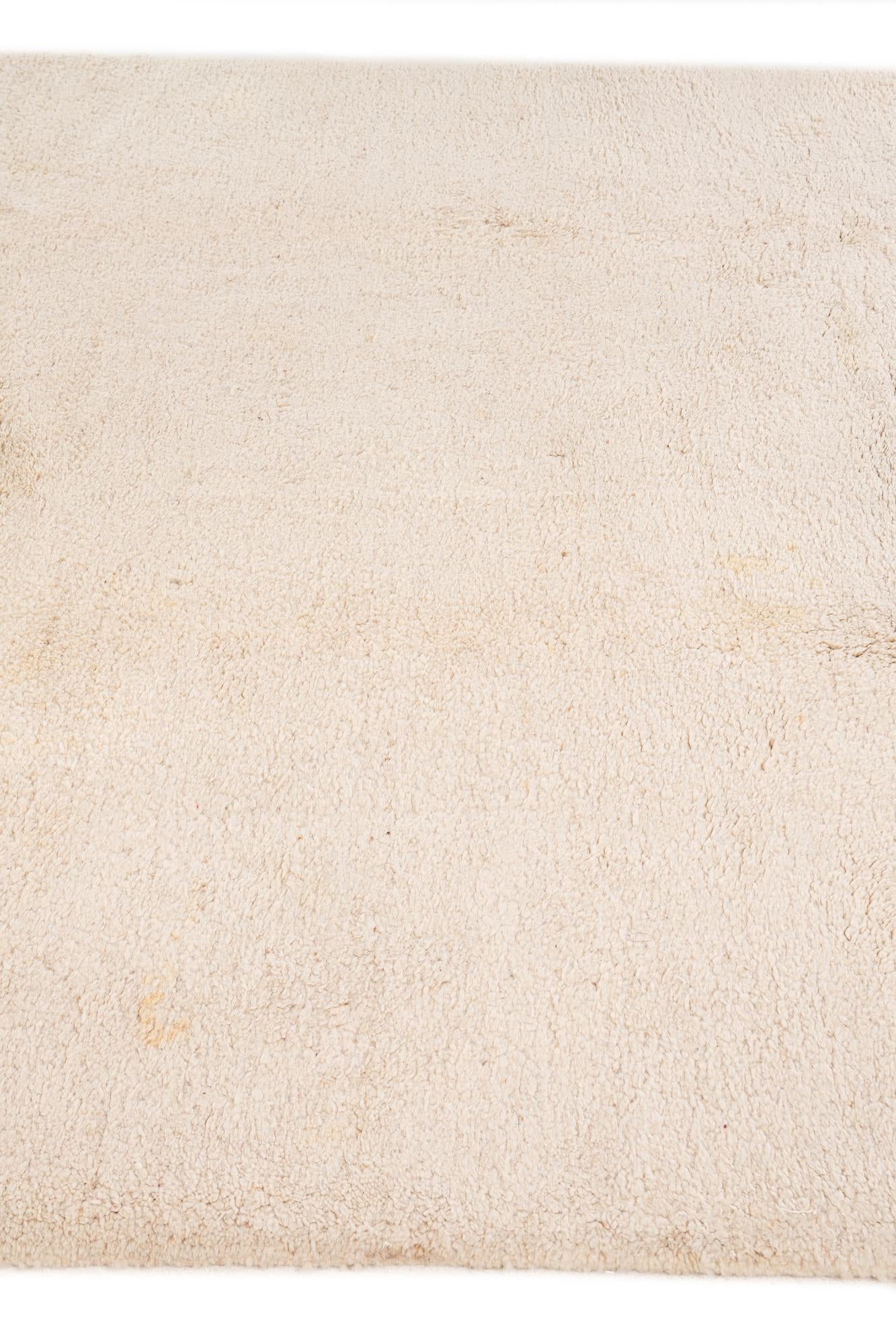 7' 1 x 10' 5 Hand Knotted Moroccan Wool Rug