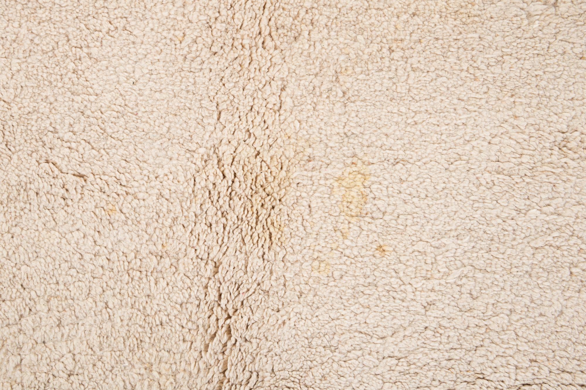 7' 1 x 10' 5 Hand Knotted Moroccan Wool Rug