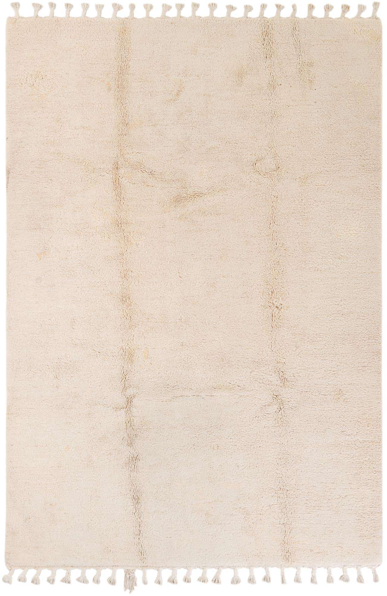 7' 1 x 10' 5 Hand Knotted Moroccan Wool Rug