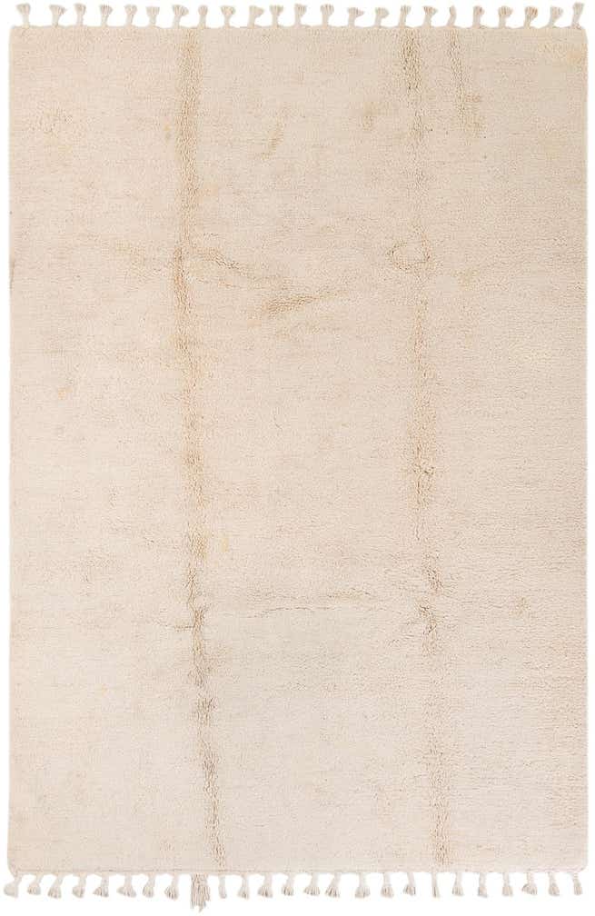 7' 1 x 10' 5 Hand Knotted Moroccan Wool Rug