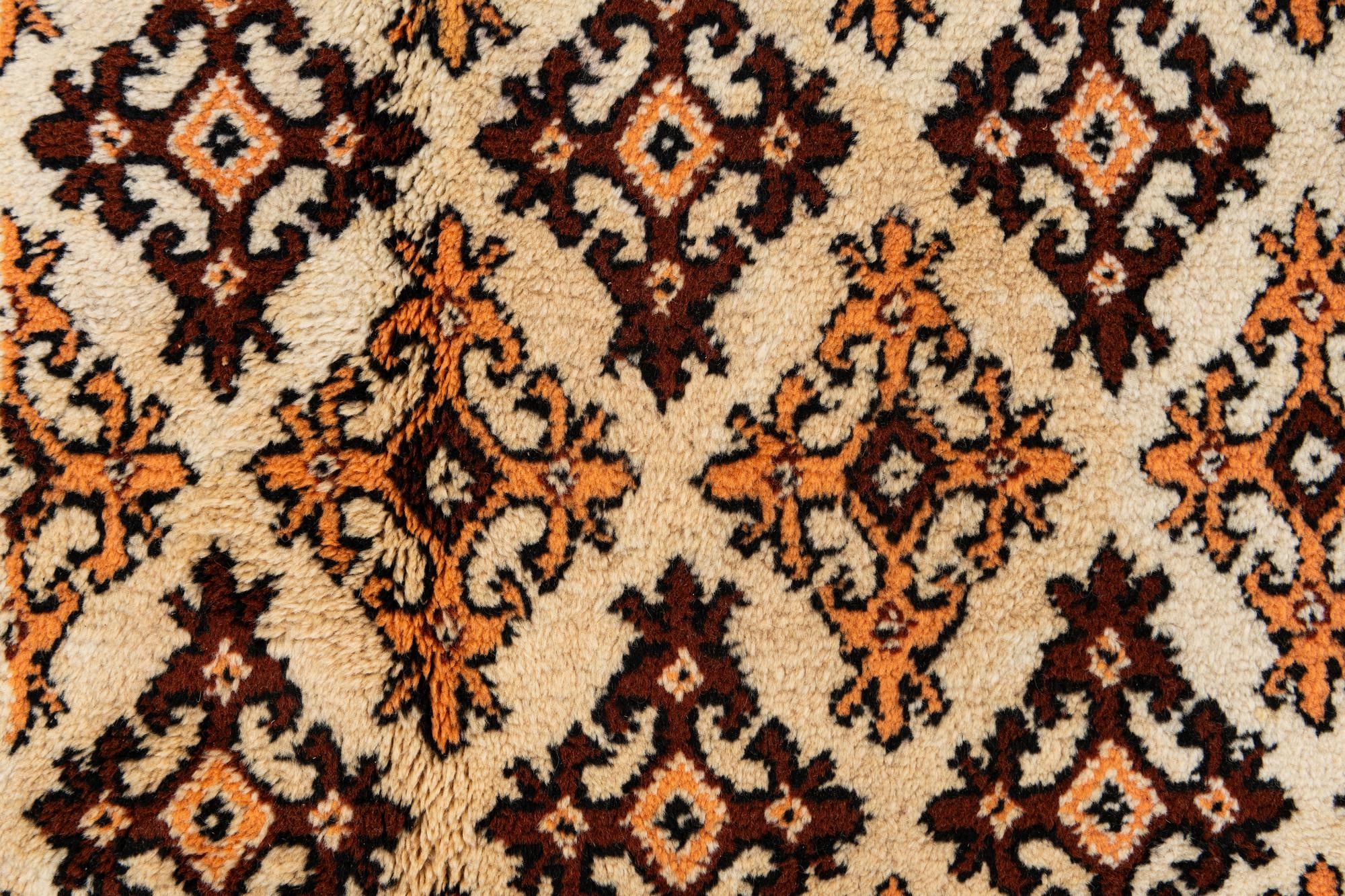 6' 4 x 10' Hand Knotted Moroccan Wool Rug