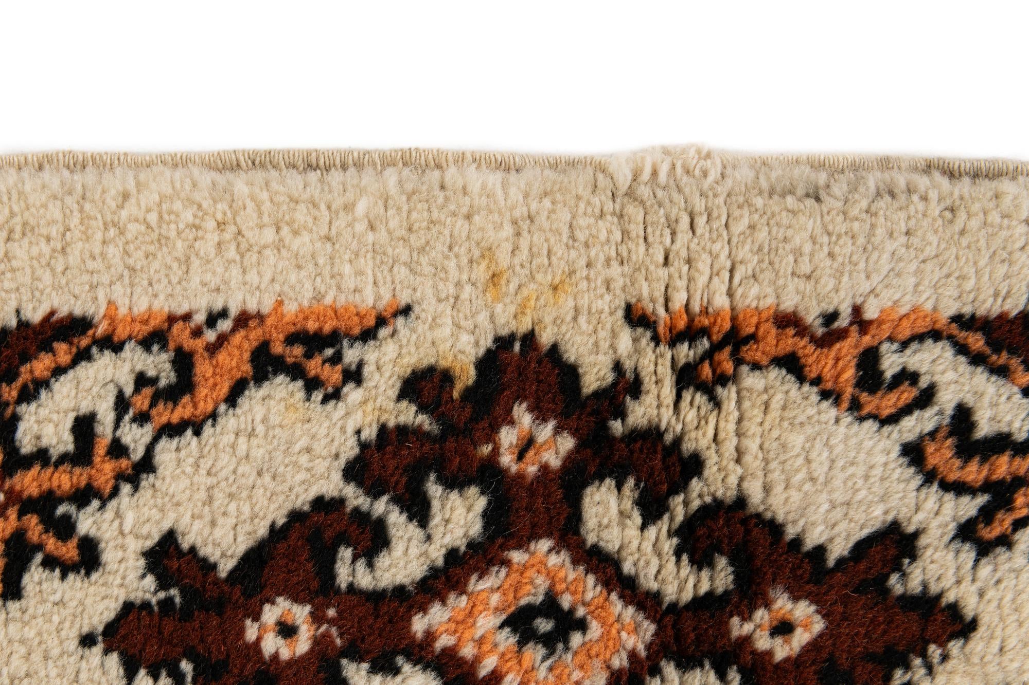 6' 4 x 10' Hand Knotted Moroccan Wool Rug