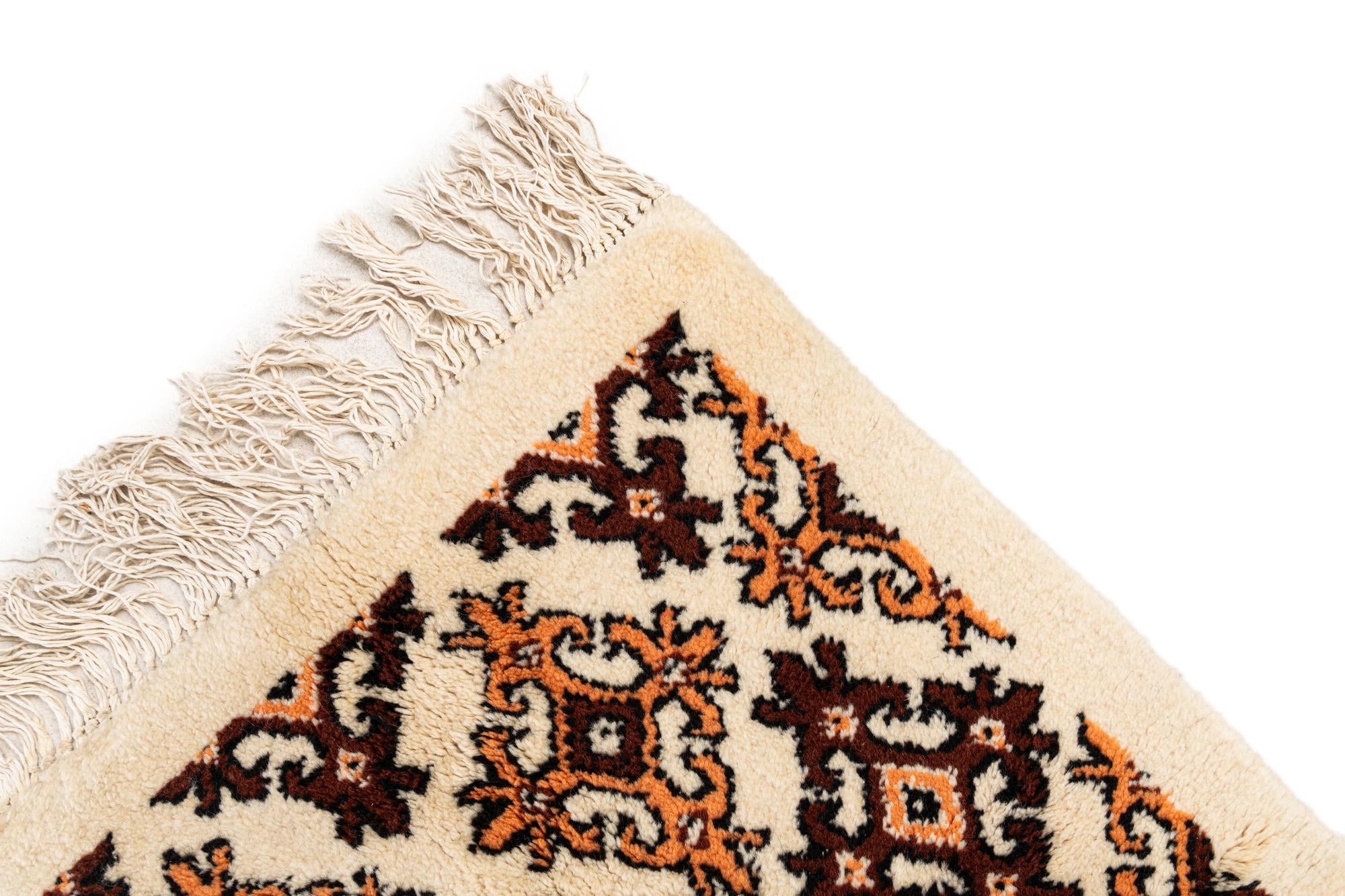 6' 4 x 10' Hand Knotted Moroccan Wool Rug