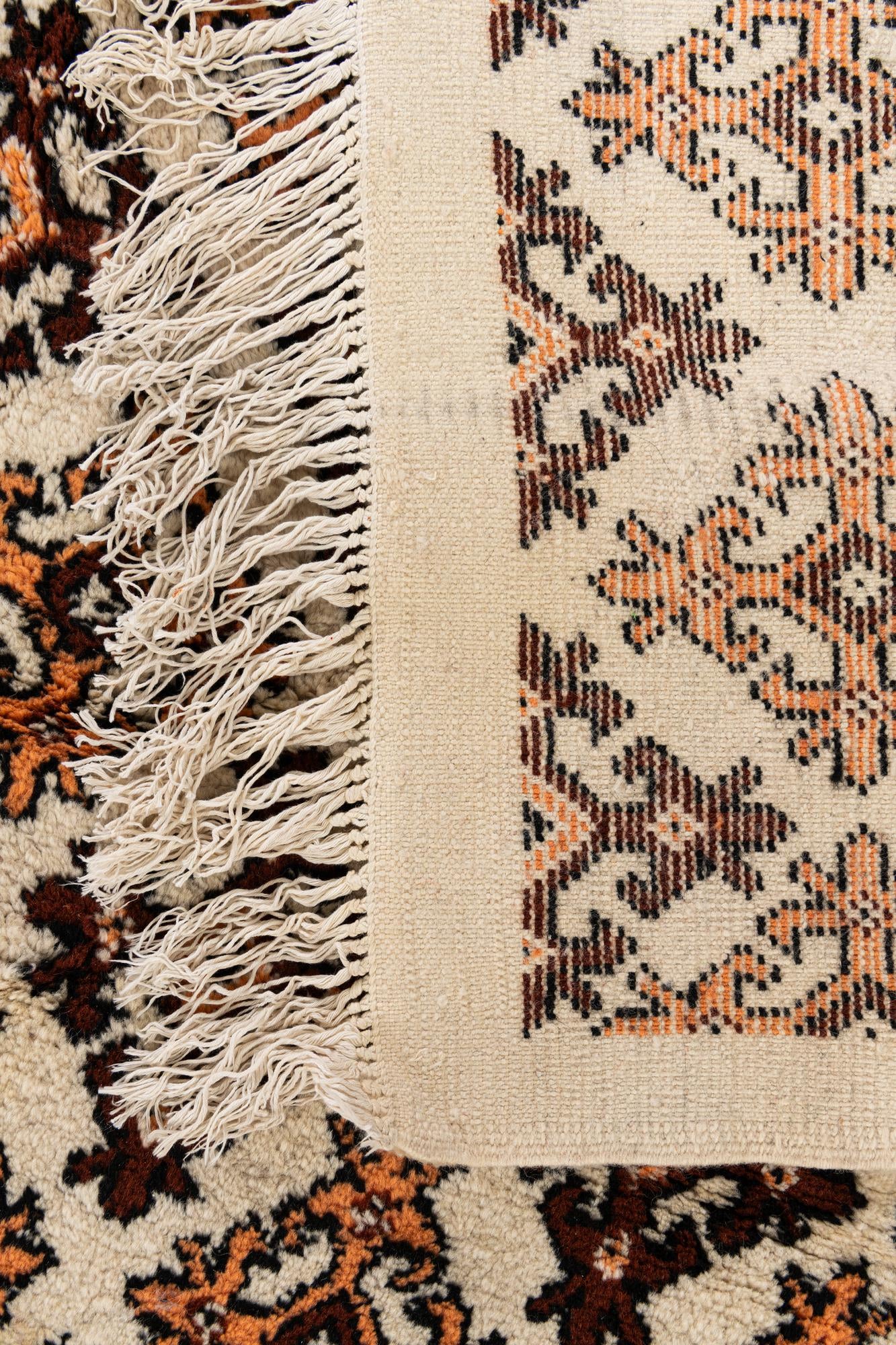 6' 4 x 10' Hand Knotted Moroccan Wool Rug
