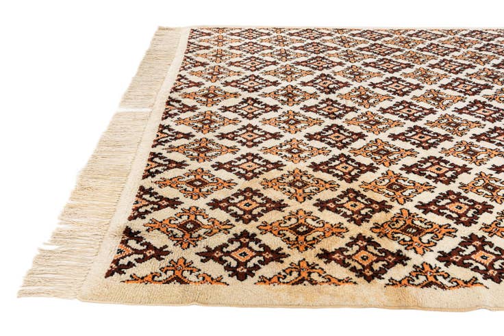 Detail image of 6' 4 x 10' Hand Knotted Moroccan Wool Rug
