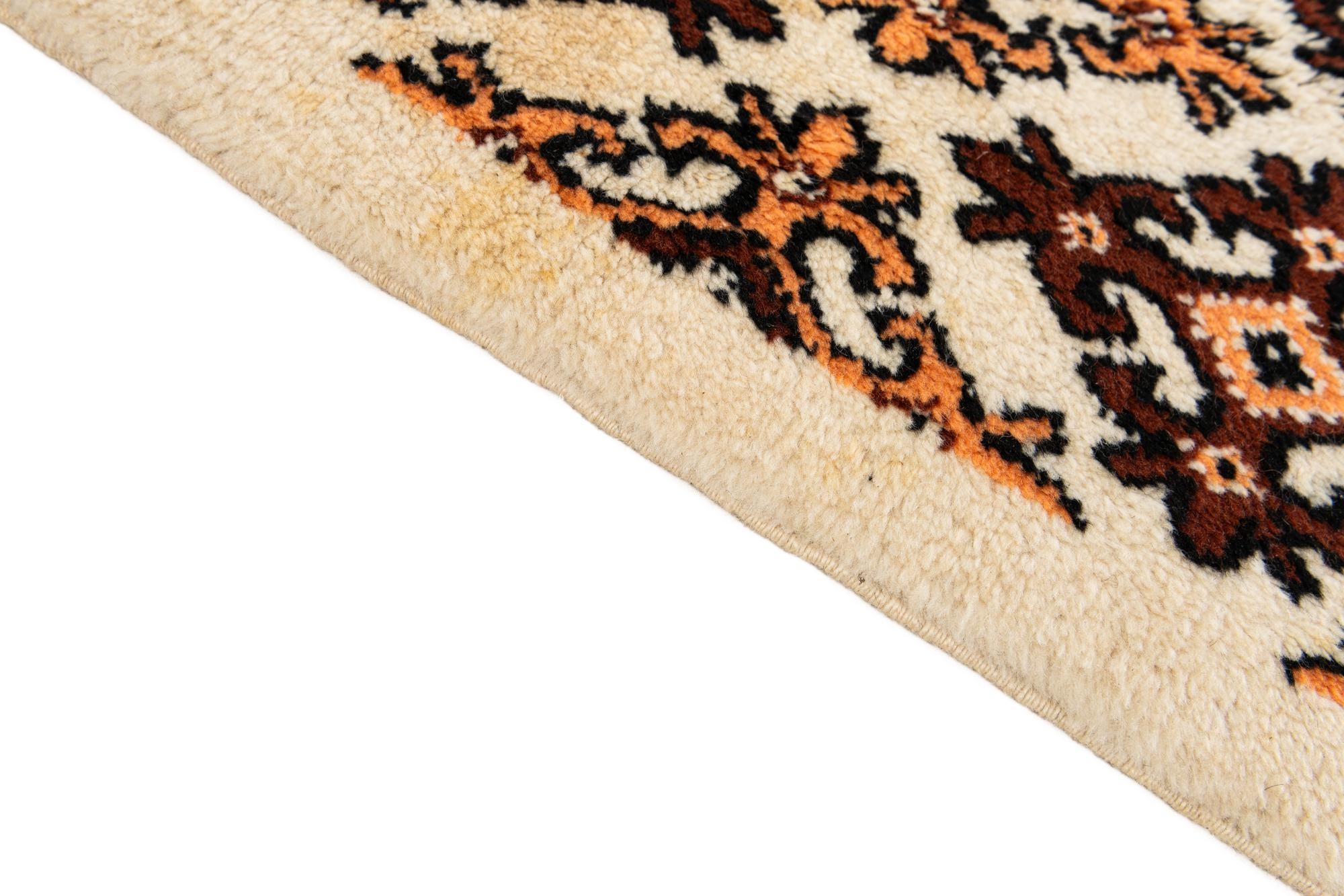 6' 4 x 10' Hand Knotted Moroccan Wool Rug