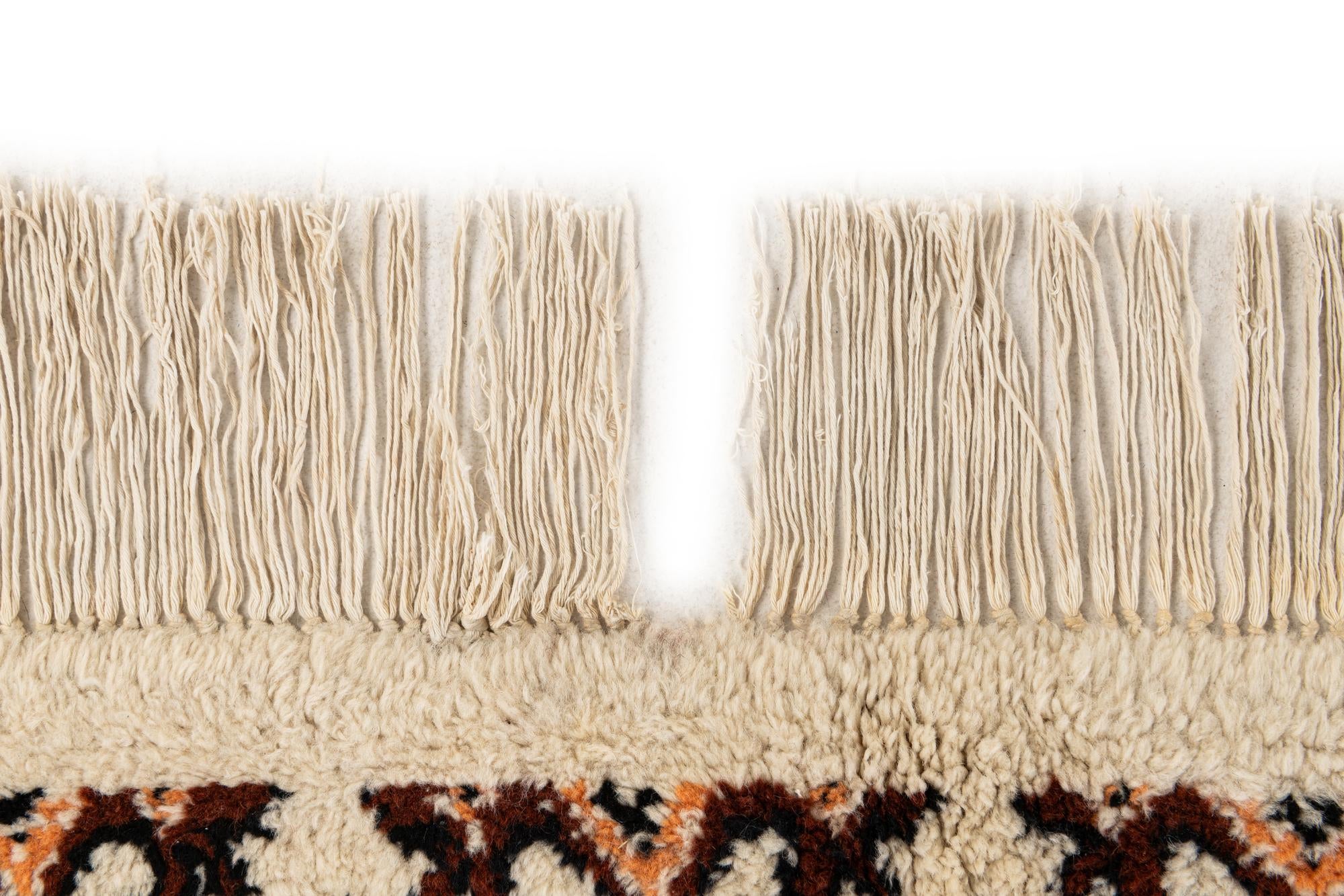 6' 4 x 10' Hand Knotted Moroccan Wool Rug