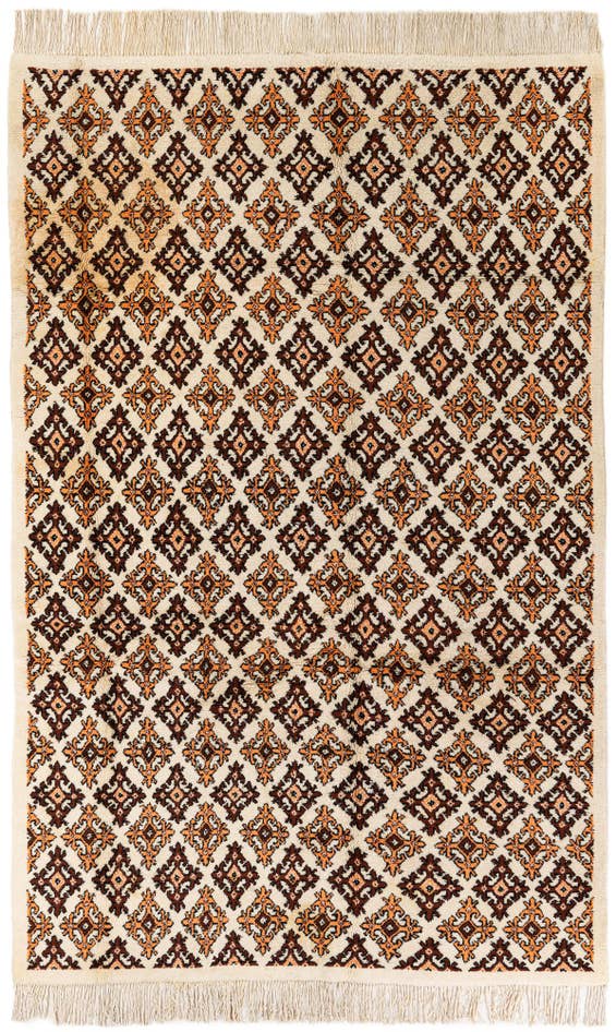 Detail image of 6' 4 x 10' Hand Knotted Moroccan Wool Rug
