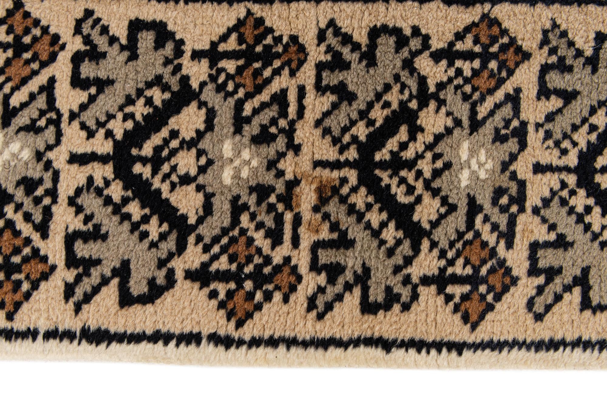205cm x 290cm anudado a mano marroquí Alfombra Lana