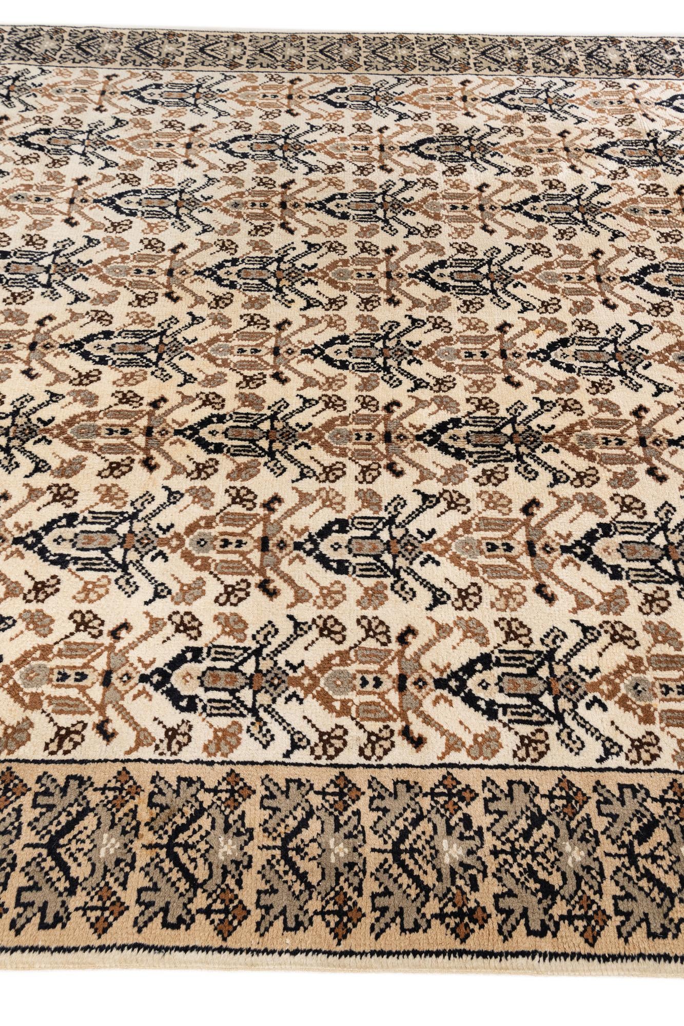 205cm x 290cm anudado a mano marroquí Alfombra Lana