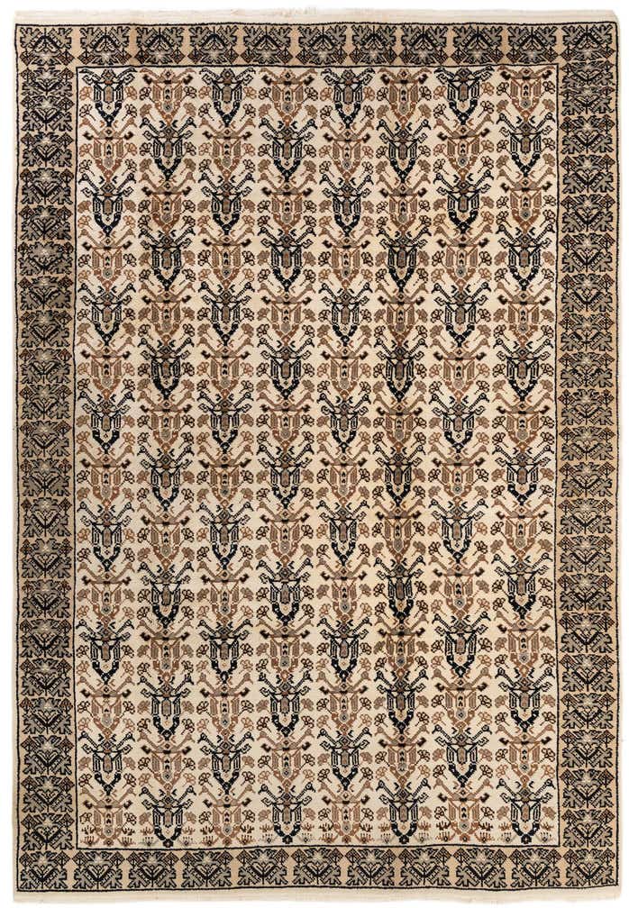 205cm x 290cm anudado a mano marroquí Alfombra Lana
