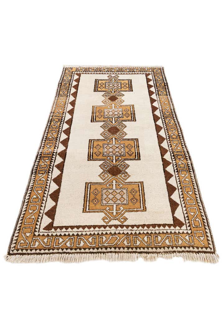 3' 5 x 6' 3 Hand Knotted Moroccan Wool Rug