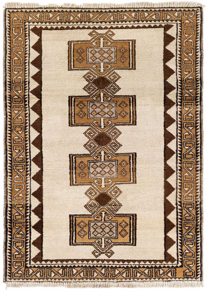 3' 5 x 6' 3 Hand Knotted Moroccan Wool Rug