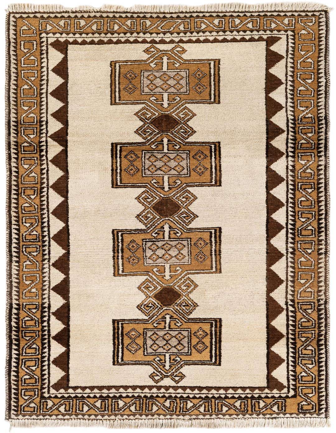 3' 5 x 6' 3 Hand Knotted Moroccan Wool Rug