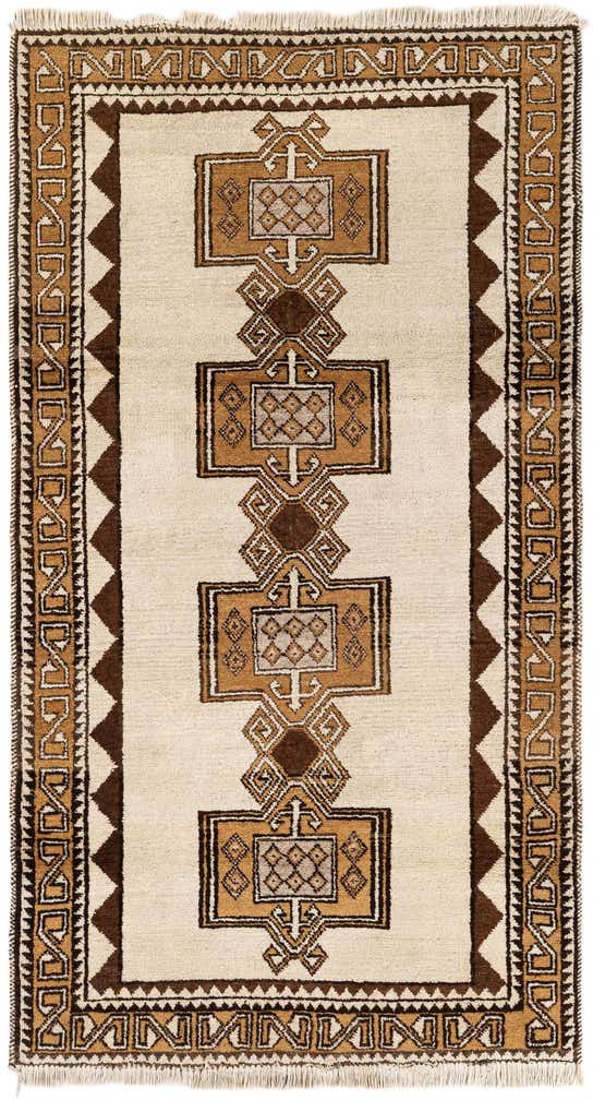 3' 5 x 6' 3 Hand Knotted Moroccan Wool Rug