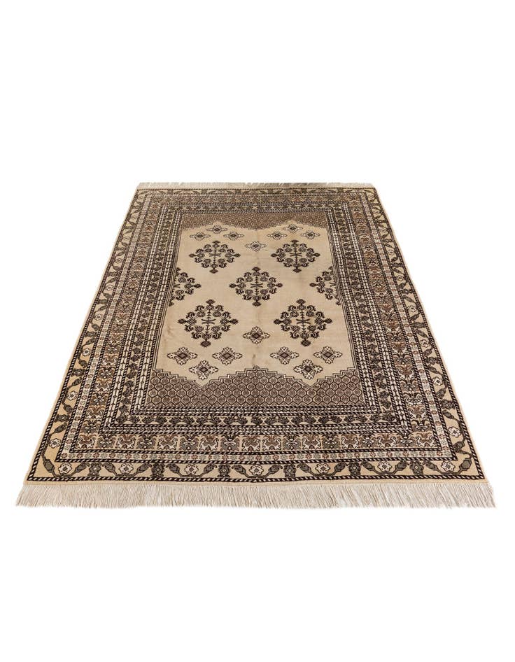 Detail image of 6' 6 x 9' 6 Hand Knotted Moroccan Wool Rug