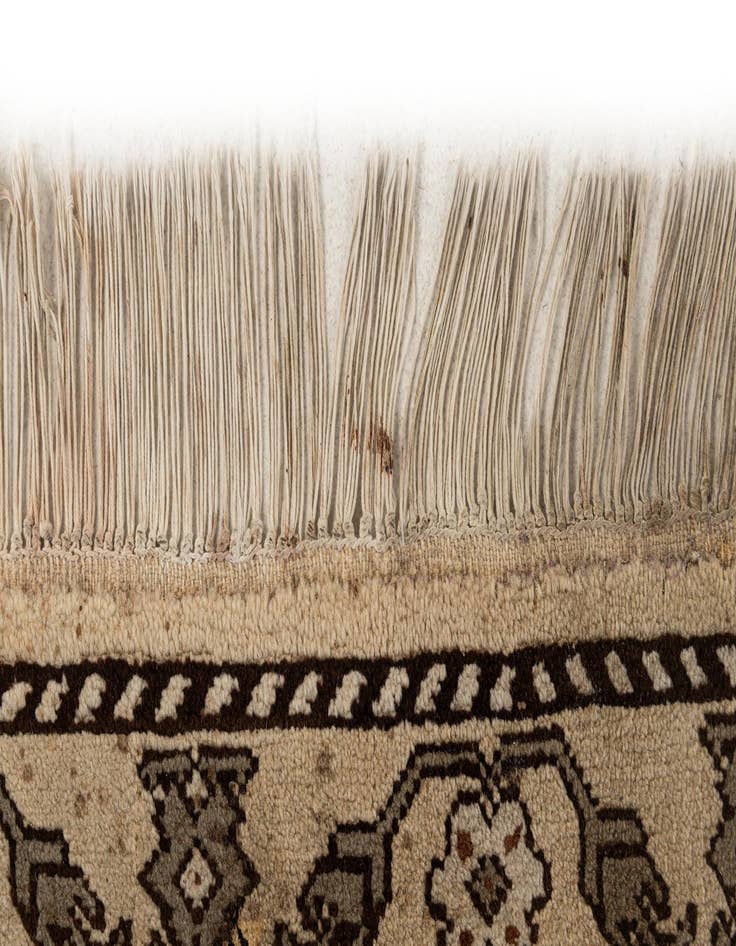 Detail image of 6' 6 x 9' 6  Hand Knotted Moroccan Wool Rug