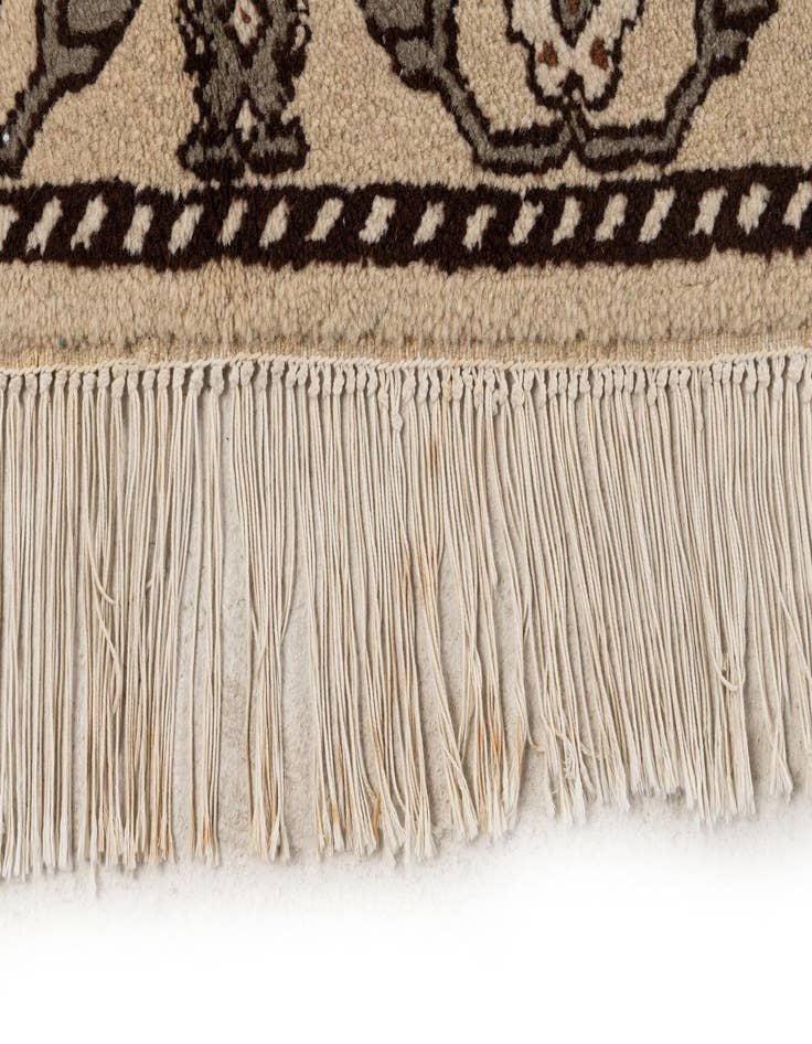 Detail image of 6' 6 x 9' 6  Hand Knotted Moroccan Wool Rug