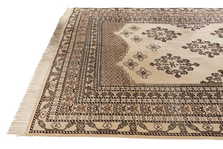 Detail image of 6' 6 x 9' 6 Hand Knotted Moroccan Wool Rug
