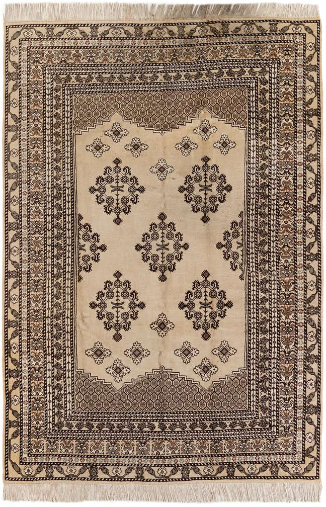 6' 6 x 9' 6 Hand Knotted Moroccan Wool Rug