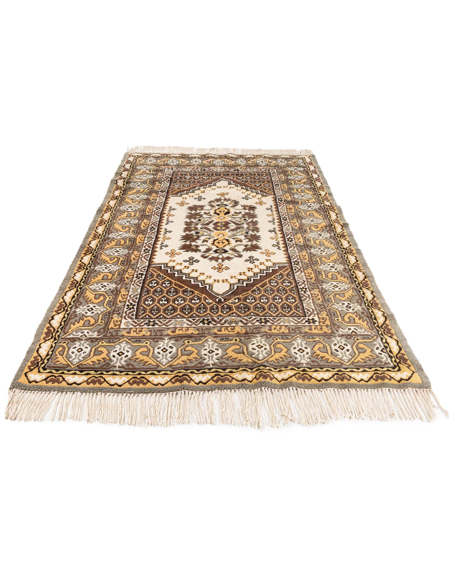 5' x 8' 9 Hand Knotted Moroccan Wool Rug