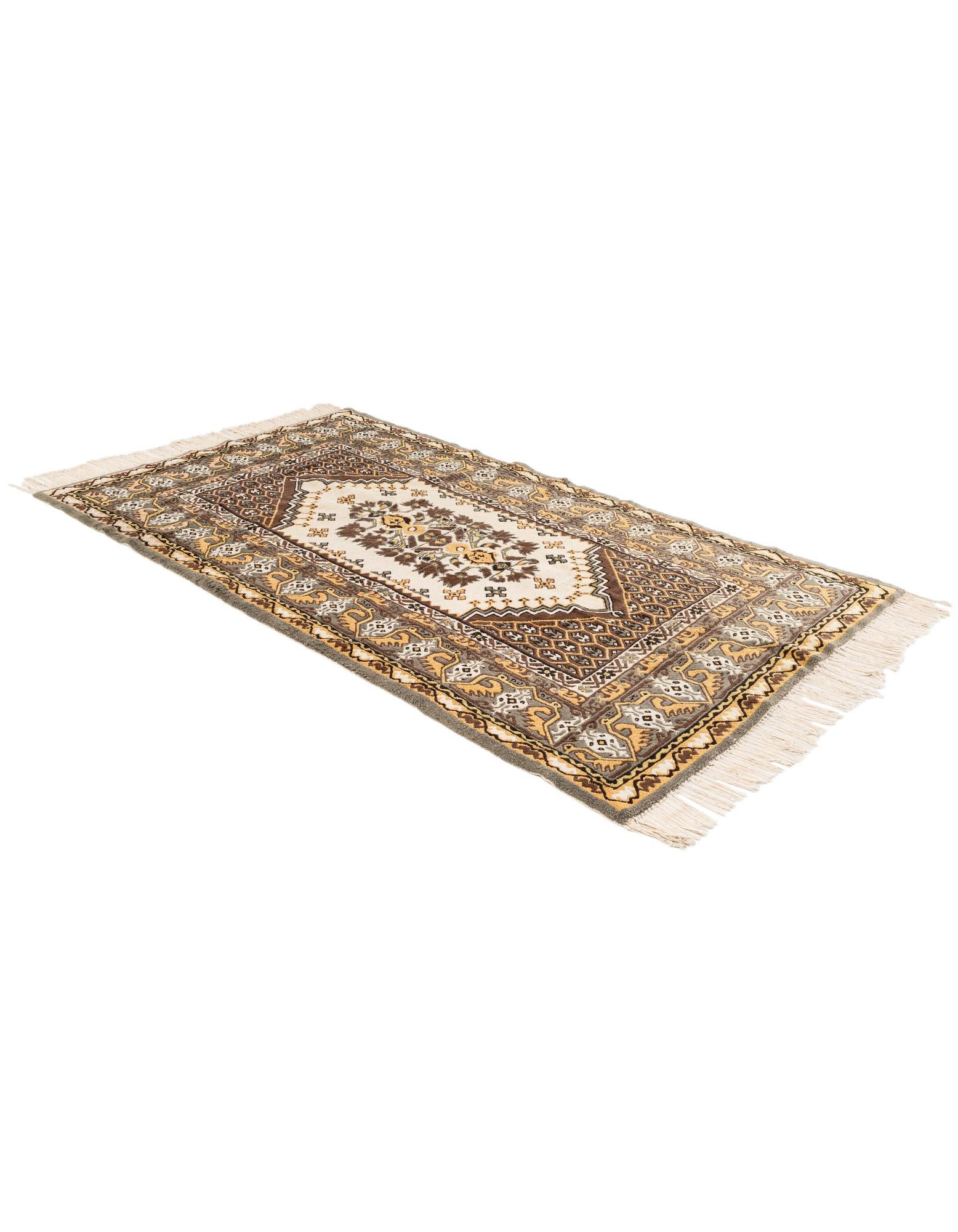 5' x 8' 9 Hand Knotted Moroccan Wool Rug