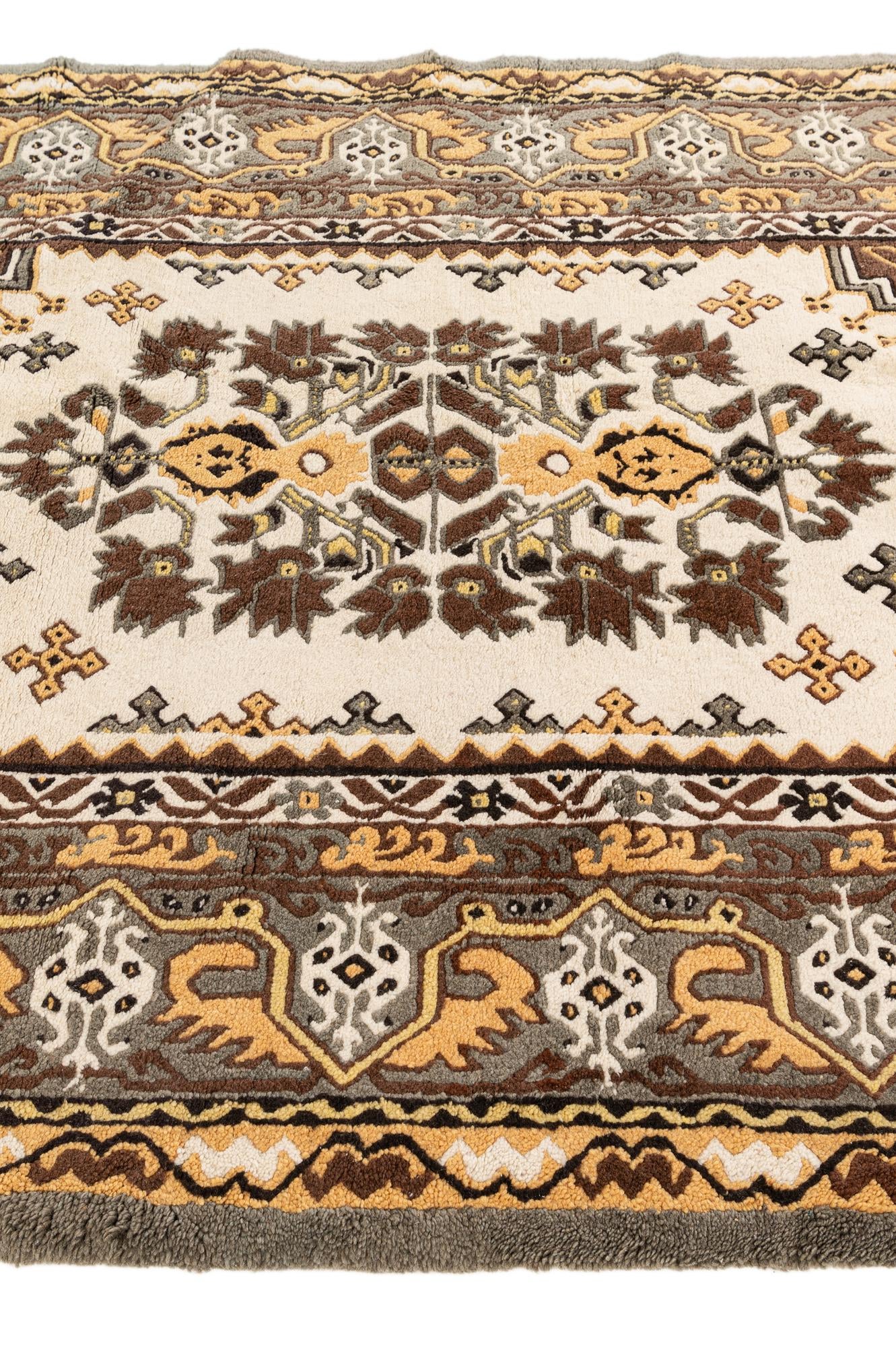 5' x 8' 9 Hand Knotted Moroccan Wool Rug