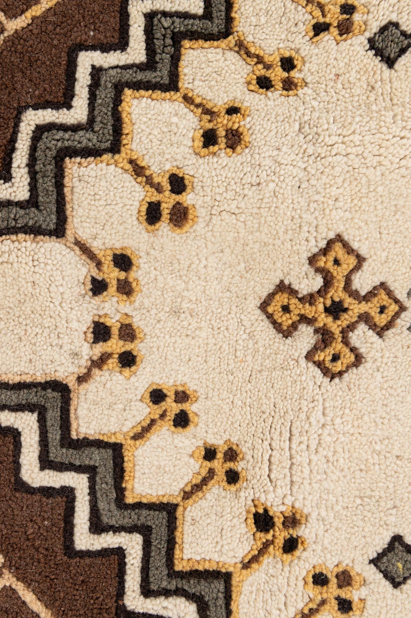 5' x 8' 9 Hand Knotted Moroccan Wool Rug