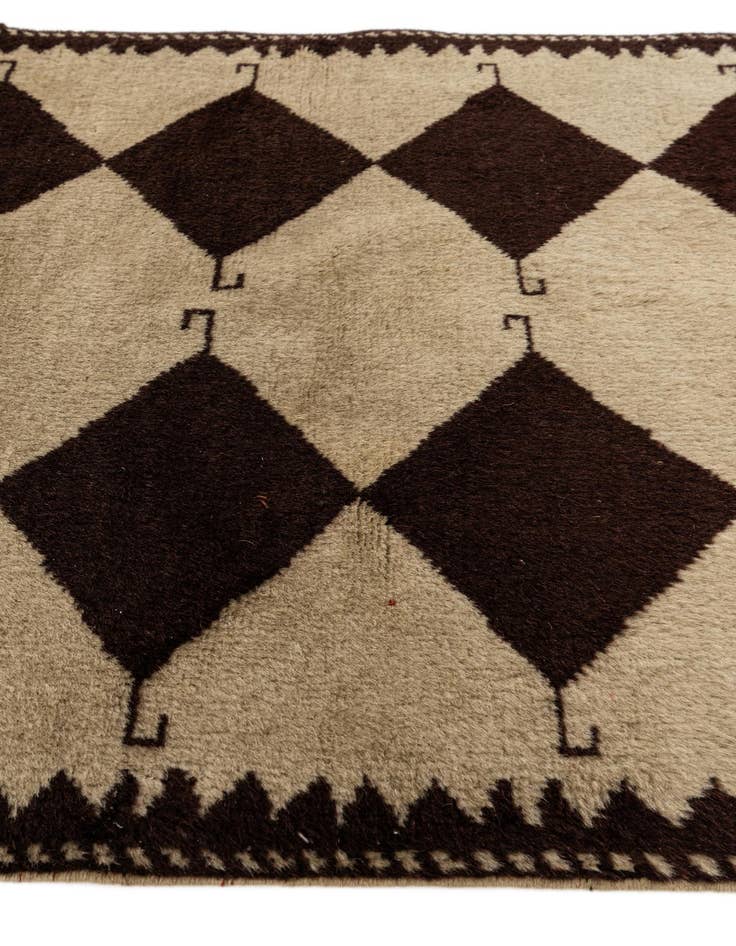 Detail image of 2' 6 x 4' 2  Hand Knotted Moroccan Wool Rug