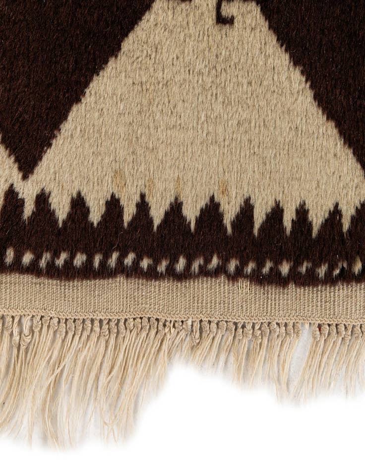 Detail image of 2' 6 x 4' 2  Hand Knotted Moroccan Wool Rug