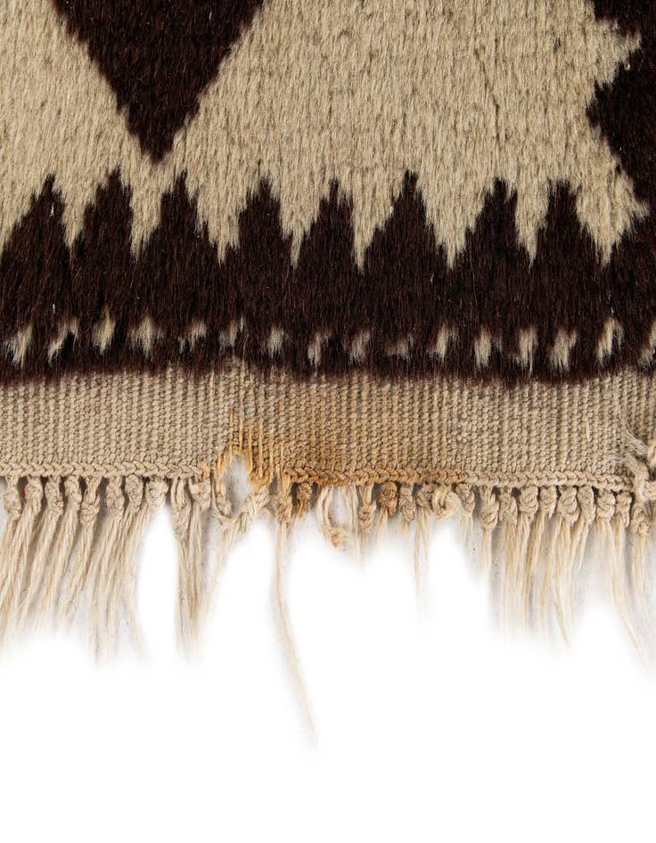 Detail image of 2' 6 x 4' 2  Hand Knotted Moroccan Wool Rug
