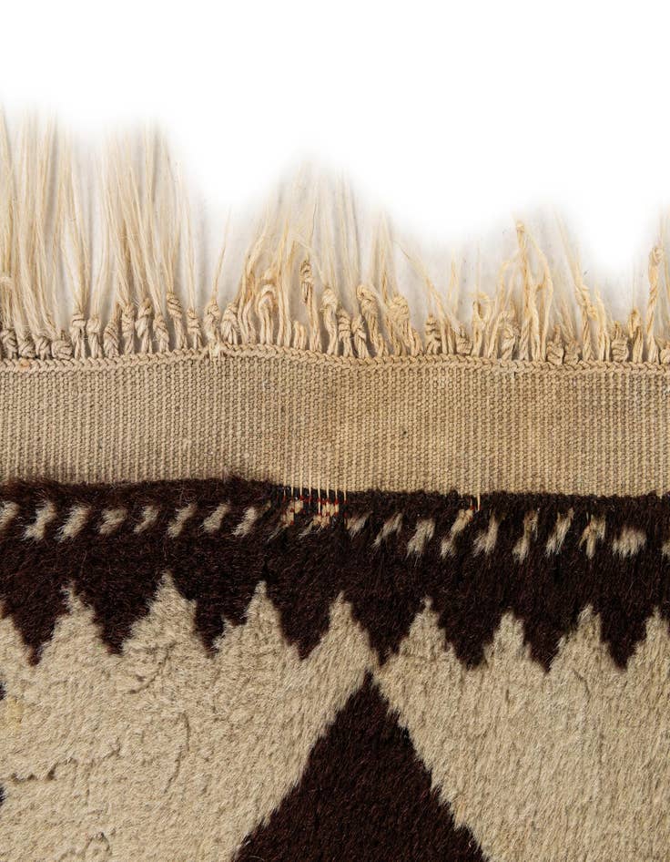 Detail image of 2' 6 x 4' 2  Hand Knotted Moroccan Wool Rug