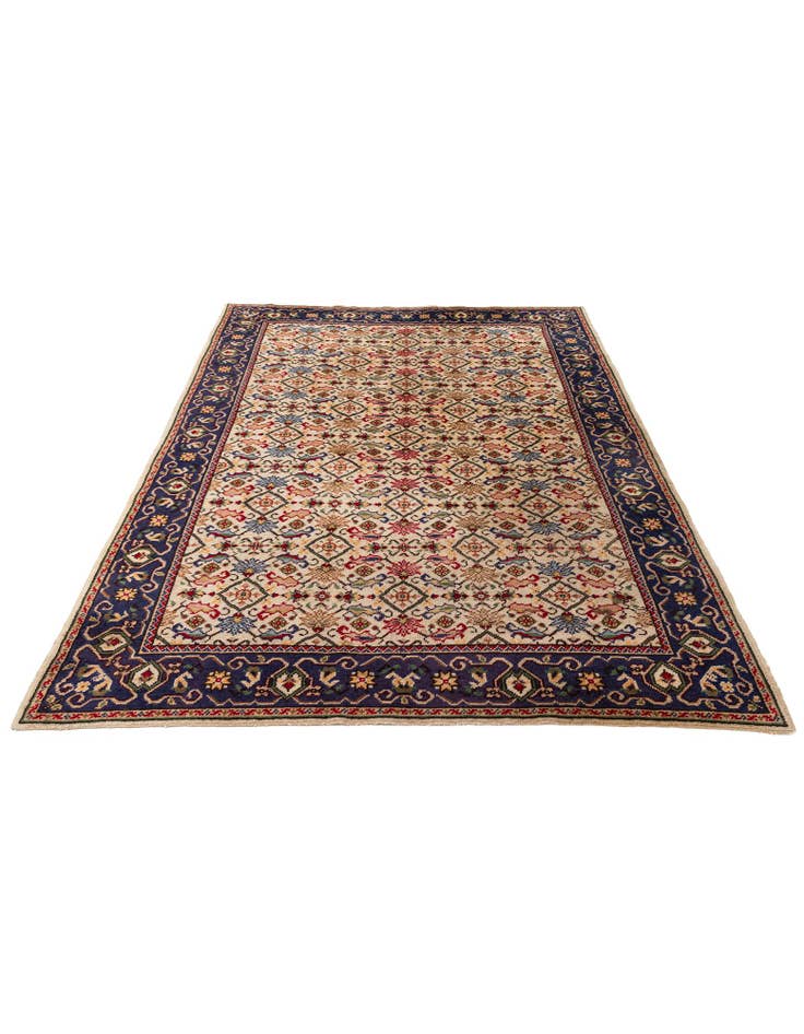 Detail image of 6' 5 x 9' 9 Hand Knotted Moroccan Wool Rug