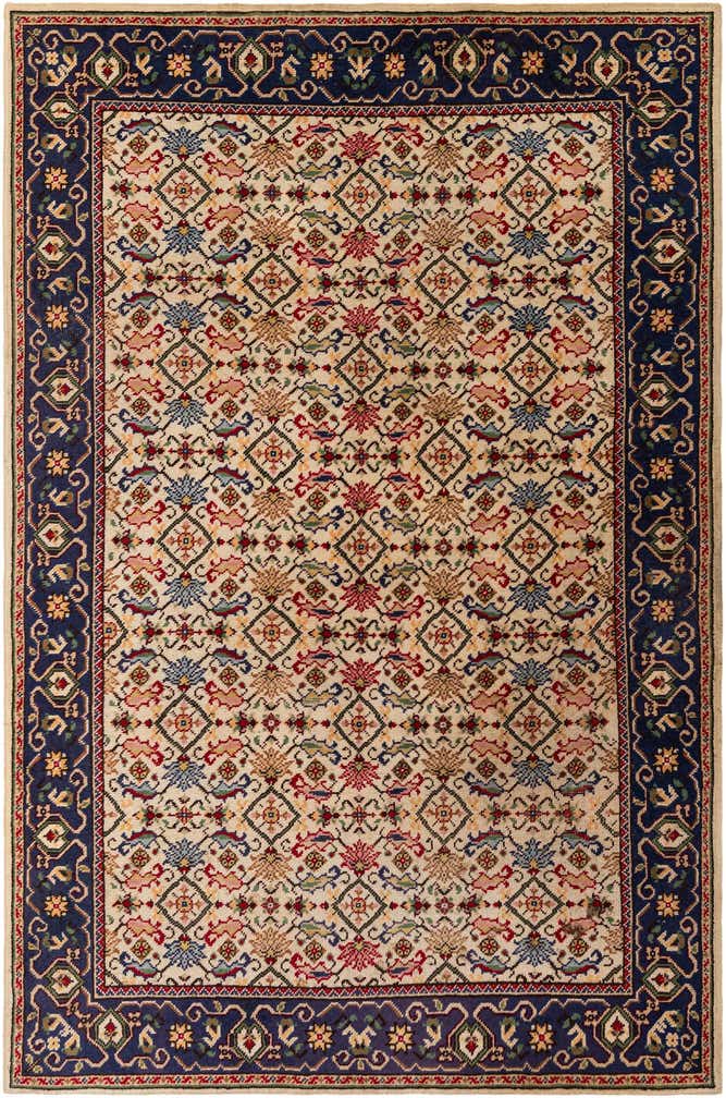 6' 5 x 9' 9 Hand Knotted Moroccan Wool Rug