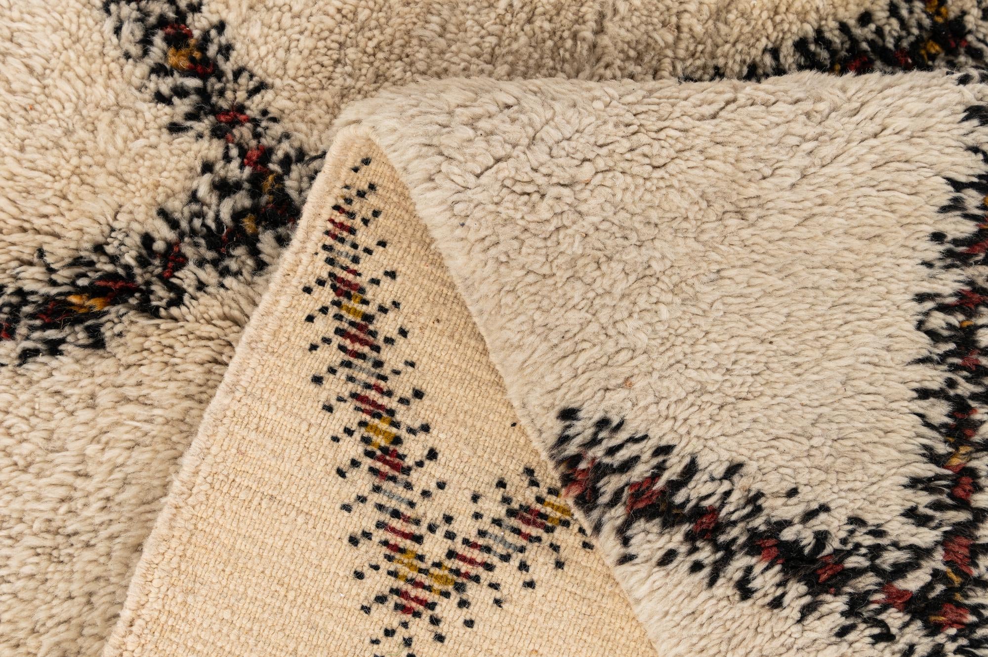 8' 9 x 11' 3 Hand Knotted Moroccan Wool Rug