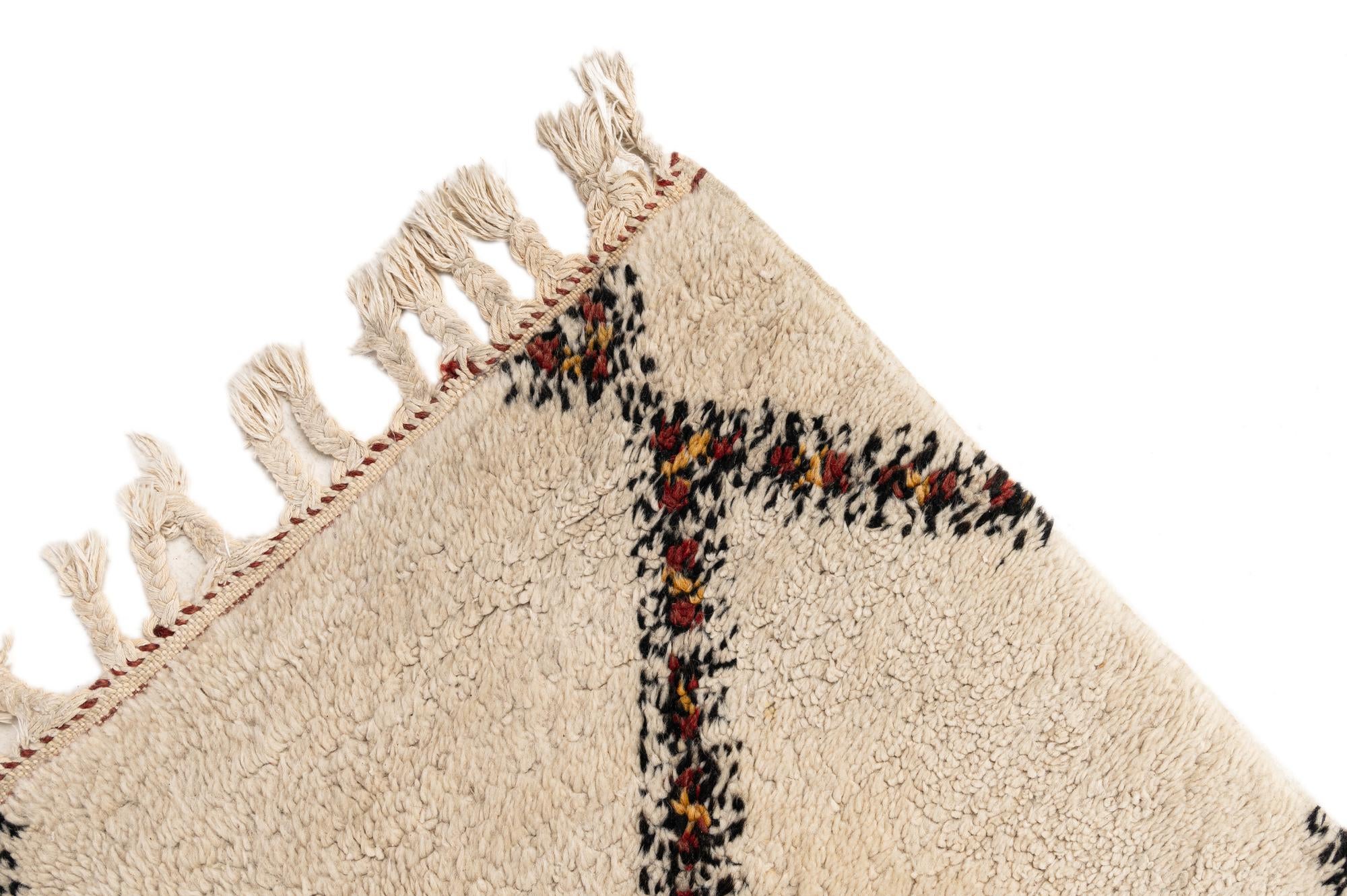 8' 9 x 11' 3 Hand Knotted Moroccan Wool Rug