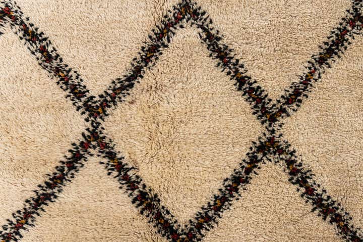 8' 9 x 11' 3 Hand Knotted Moroccan Wool Rug