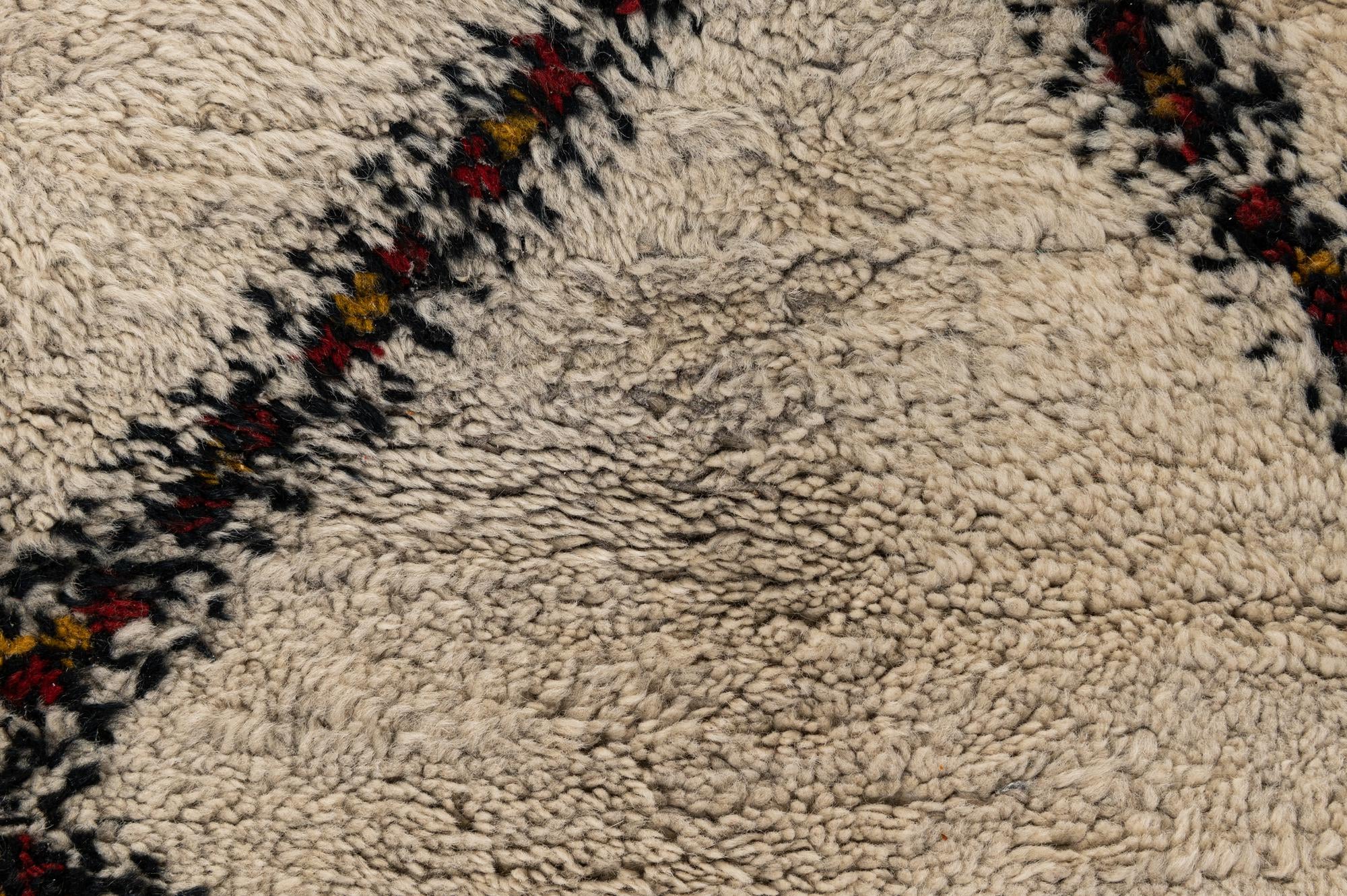 8' 9 x 11' 3 Hand Knotted Moroccan Wool Rug