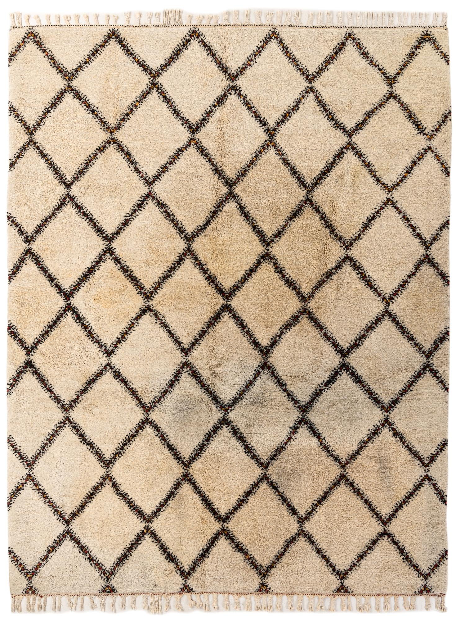 8' 9 x 11' 3 Hand Knotted Moroccan Wool Rug