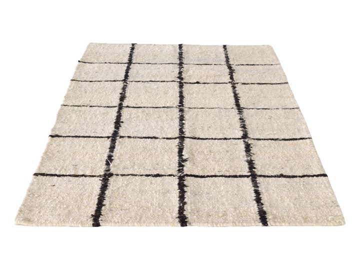 4' x 5' 11 Hand Knotted Moroccan Wool Rug